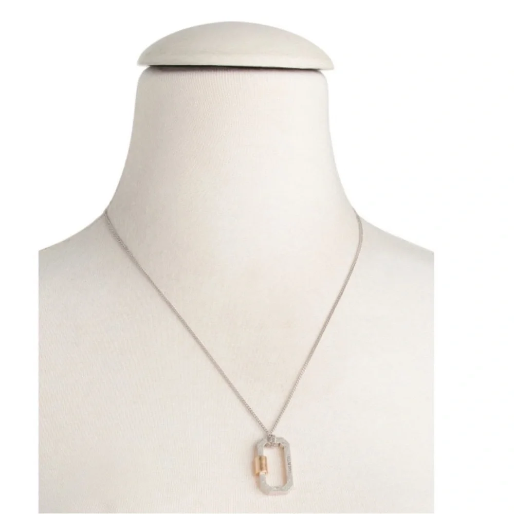 ALLSAINTS Carabiner Mini Pendant Necklace - Picture 3 of 3